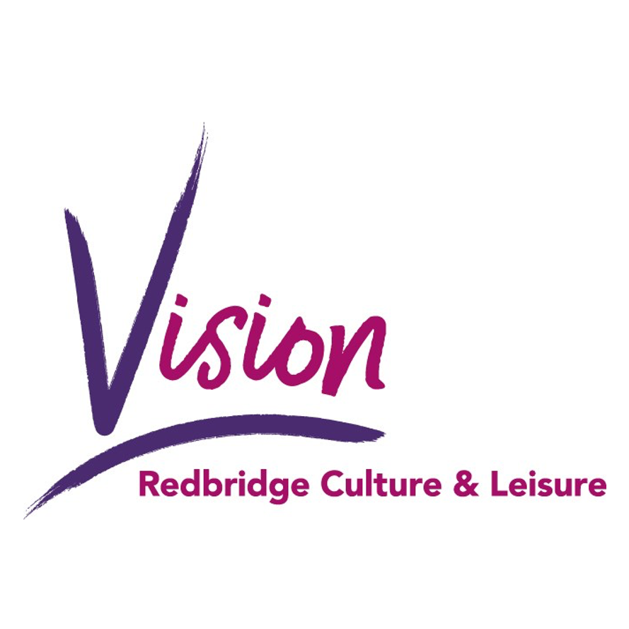 Vision redbridge culture & leisure logo.