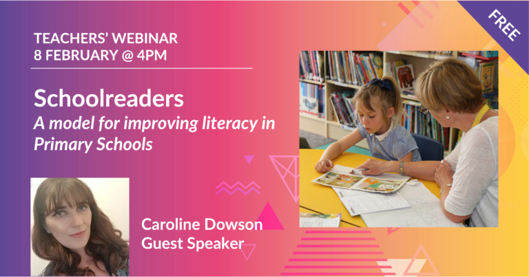 Caroline Dowson will talk about Schoolreaders, a model specifically designed for KS2 students to improve literacy skills.